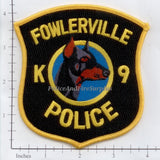 Michigan - Fowlerville K-9 Police Dept Patch v2