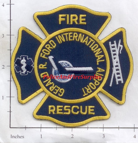 Michigan - Gerald R Ford International Airport Fire Rescue Patch v1