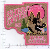 Minnesota - Itasca County Sheriff's Office K-9 Police Dept Patch Breast Cancer