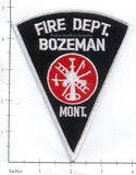 Montana - Bozeman Fire Dept Patch