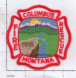 Montana - Columbus Fire Rescue Patch