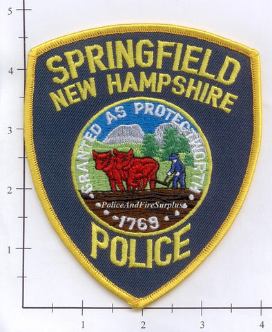 New Hampshire - Springfield Police Dept Patch