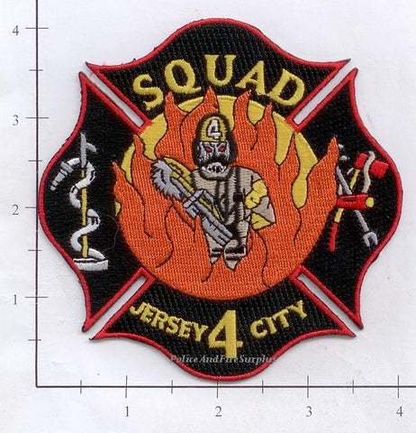New Jersey - Jersey City Squad 4 Fire Dept Patch v1