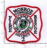 New Jersey  - Monroe Township District 2 Dept Patch