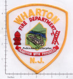 New Jersey - Wharton Fire Dept Patch