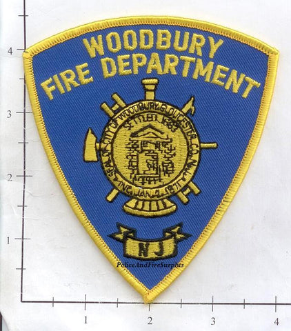 New Jersey - Woodbury Fire Dept Patch