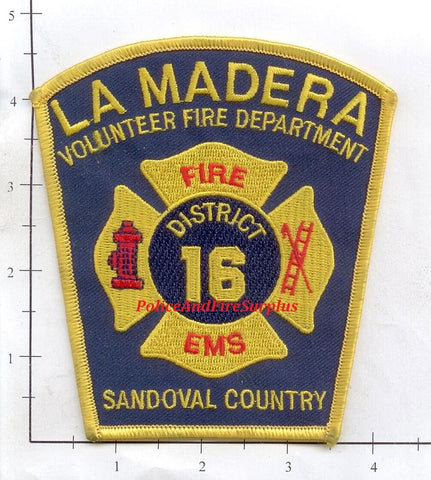 New Mexico - LaMadera Volunteer Fire Dept Patch