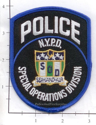 New York - New York City Special Operations Division Police Dept Patch v1