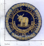 New York - Suffolk County Fire District Association Patch Bullion