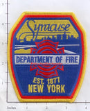New York - Syracuse Fire Dept Patch