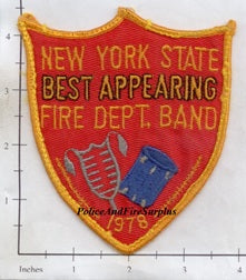 New York - Wyandanch Fire Dept Band State Champs Patch v6