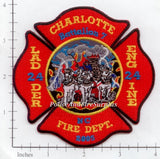 North Carolina - Charlotte Engine 24 Ladder 24 Fire Dept Patch