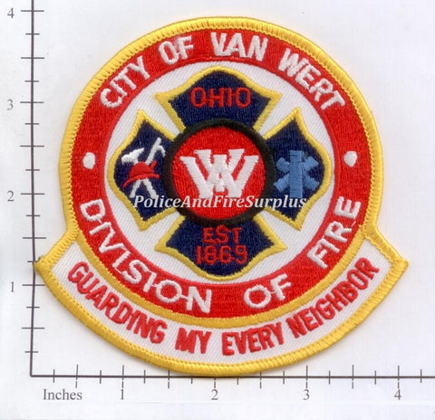 Ohio - Van Wart Fire Division Patch