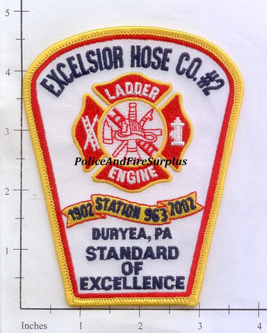 Pennsylvania - Duryea Excelsior Hose Company #2 Fire Dept Patch