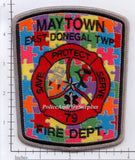 Pennsylvania - Maytown East Donegal Township Autism Awareness Fire Dept Patch