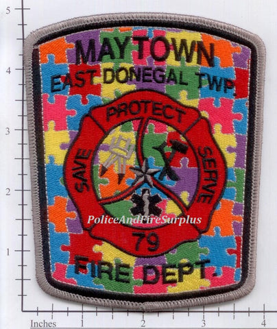 Pennsylvania - Maytown East Donegal Township Autism Awareness Fire Dept Patch