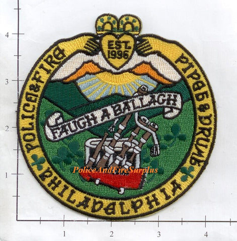 Pennsylvania - Philadelphia Police & Fire Pipes & Drums Patch v1