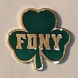 New York City Emerald Society Fire Dept Shamrock Pin