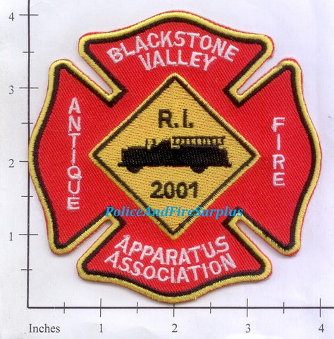 Rhode Island - Blackstone Valley Antique Fire Apparatus Association Fire Dept Patch