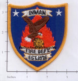 South Carolina - Inman Fire Dept Patch
