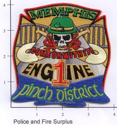 Tennessee - Memphis Engine  1 Fire Dept Patch