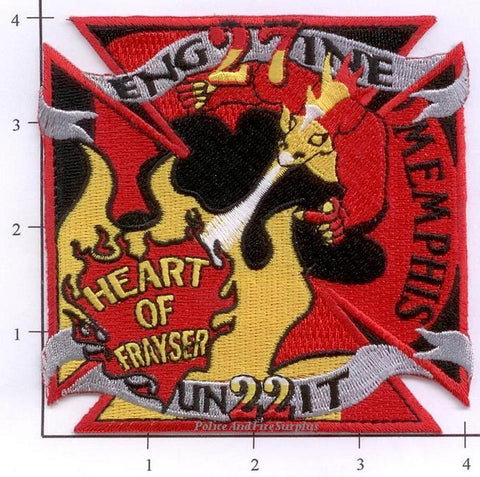 Tennessee - Memphis Engine 27 Unit 22 Fire Dept Patch