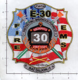 Tennessee - Memphis Engine 30 Battalion 7 Fire Dept Patch