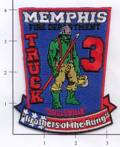 Tennessee - Memphis Truck  3 Fire Dept Patch