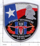 Texas - Fort Worth Arson Bomb Squad Police Dept Patch