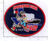 Texas - Houston Station  42 Fire Dept Patch v1 Merrowed Edge