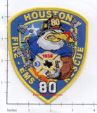 Texas - Houston Station  80 Fire Dept Patch