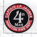 Texas - Houston Fire Dept Captain J P Jahnke Patch