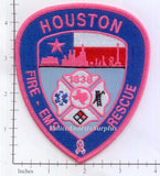 Texas - Houston Fire Dept Patch Breast Cancer Awareness