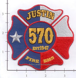 Texas - Justin Fire EMS Patch