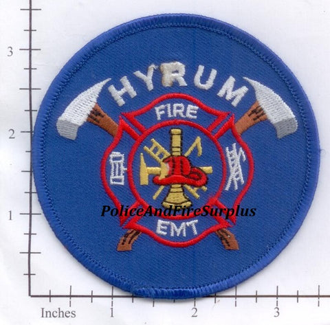 Utah - Hyrum Fire EMT Patch