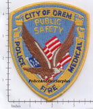 Utah - Orem Public Safety, Police, Fire, Medical Patch