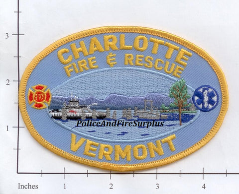 Vermont - Charlotte Fire & Rescue Patch