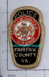 Virginia - Fairfax County Police Dept Bullion Patch