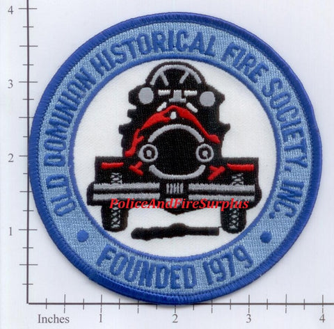 Virginia -Old Dominion Fire Historical Society Fire Dept Patch v2