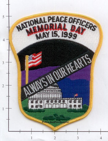 Washington DC - National Peace Officers Day 1999 Police Dept Patch