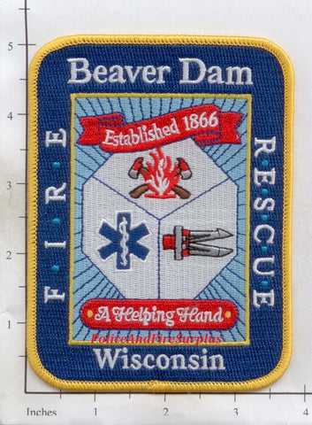 Wisconsin - Beaver Dam Fire & Rescue Patch v2