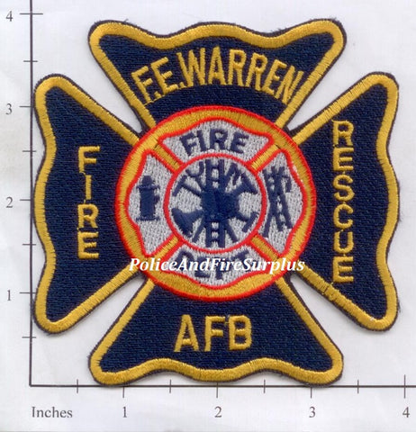 Wyoming - FE Warren Air Force Base Fire Rescue Patch v2