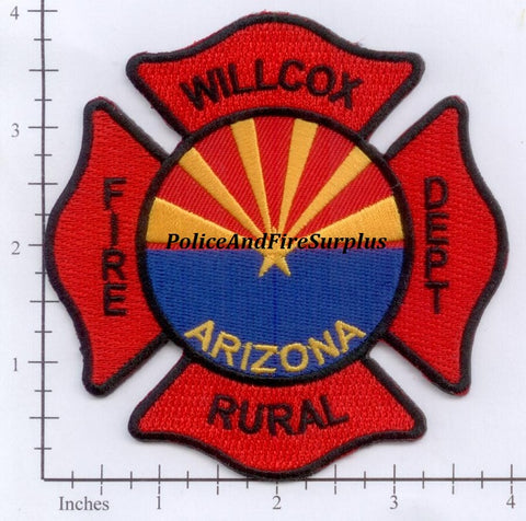 Arizona - Willcox Rural Fire Dept Patch