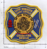 Arkansas - Camp Robinson Army Airfield Crash Fire Rescue Fire Dept Patch