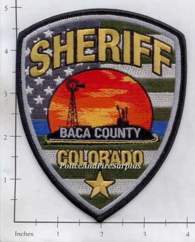 Colorado - Baca County Sheriff Police Dept Patch