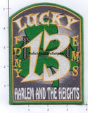 New York City EMS Battalion 13 Fire Dept Patch