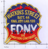 New York City Engine 231 Ladder 120 Battalion 44 Fire Dept Patch v7