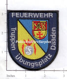 Germany - Daaden Military Training Ground Fire Dept Patch