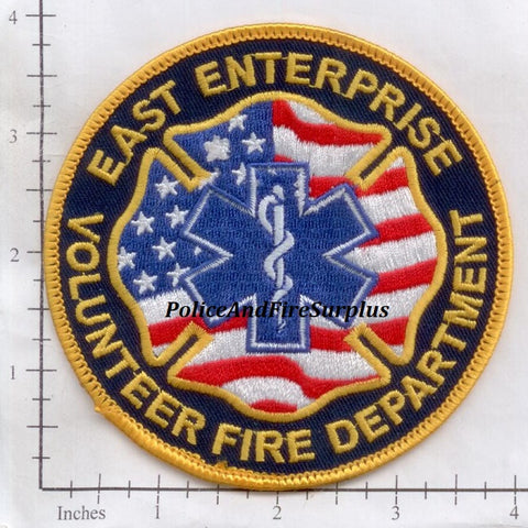 Indiana - East Enterprise Volunteer Fire Dept Patch