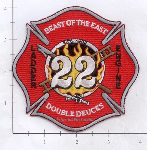 Indiana - Indianapolis Station 22 Fire Dept Patch